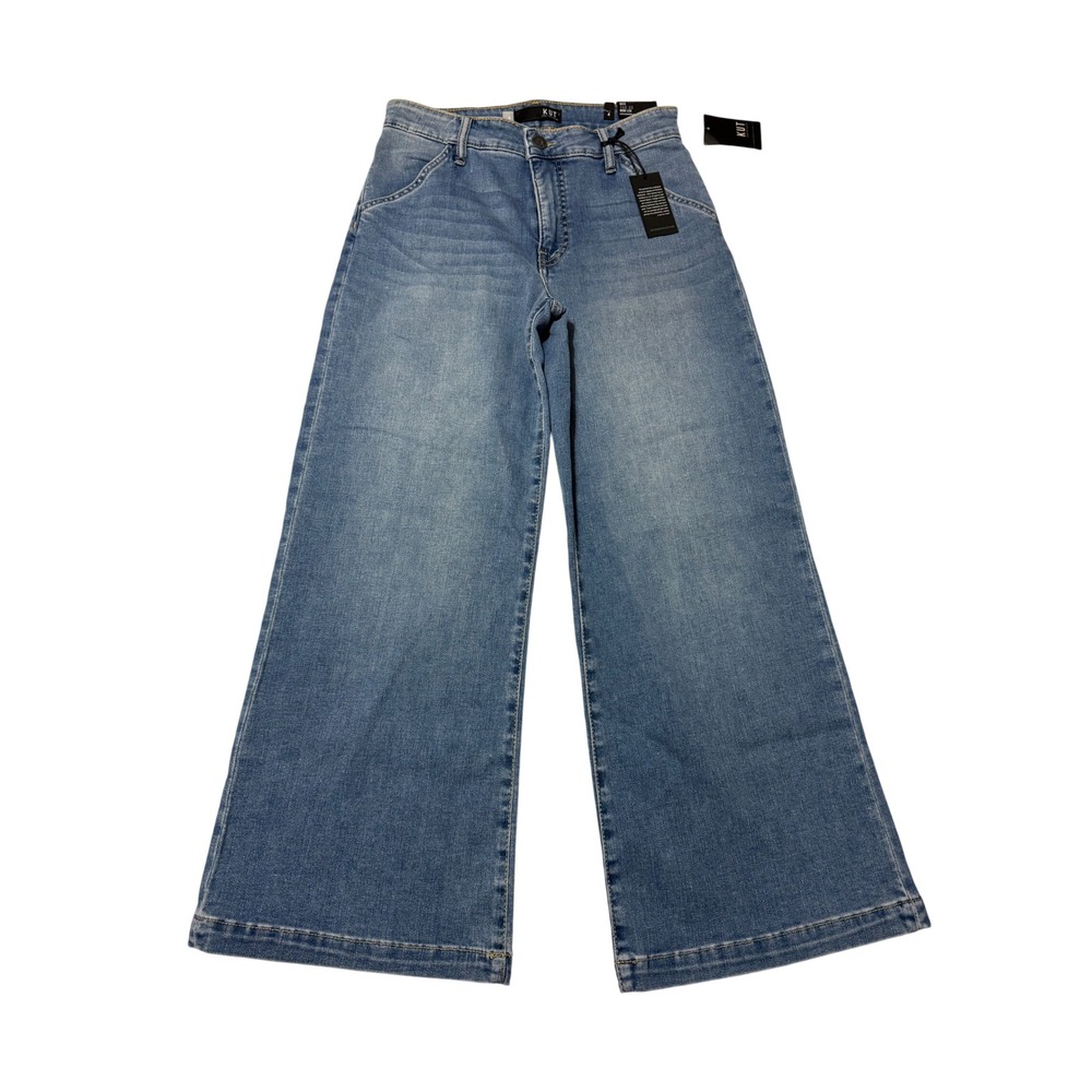 KUT from the Kloth Jeans Meg High Rise Wide Leg Fab Ab M Wash Size 4 Streetwear